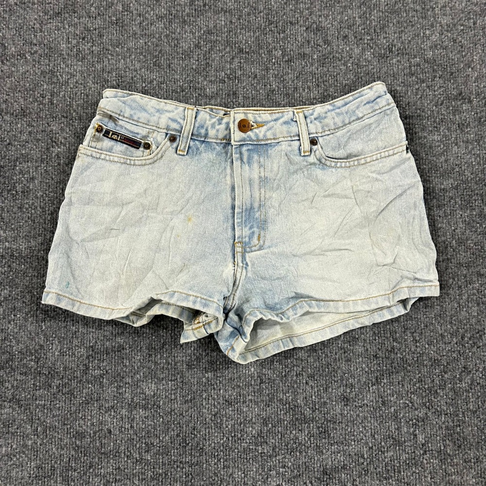 l.e.i. Denim Shorts Womens Size 7 Light Wash Vintage Cotton Casual Mini Jean
